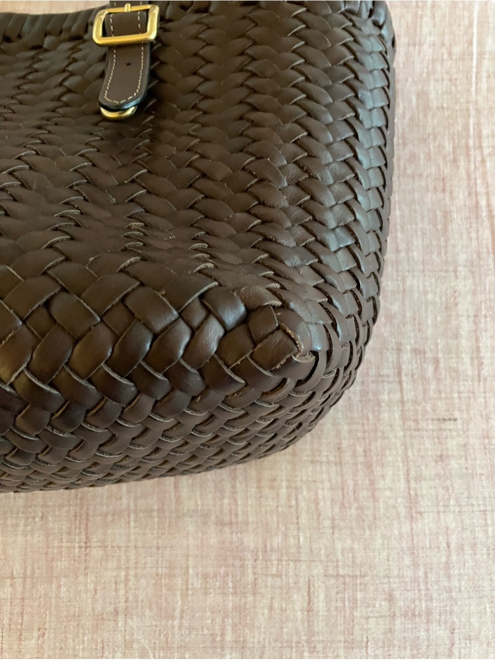 Coach Woven Swing Tote, in Maple - Picture 2 of 10